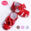 Microfiber Leather Bow Sandals for Girls Microfiber Leather Bow Sandals for Girls