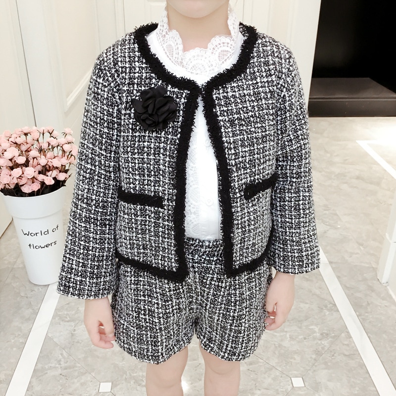 Long Sleeve Black-n-White Cardigan Coat - Image 2