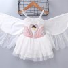 Flamingos Dress with Angel Wings Flamingos Dress with Angel Wings