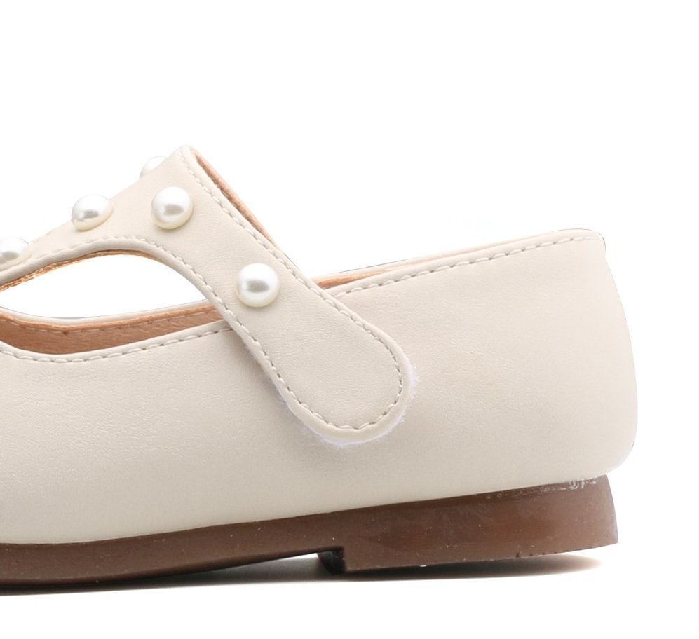 T-Strap Pearl Party Shoe for Girls - Image 3