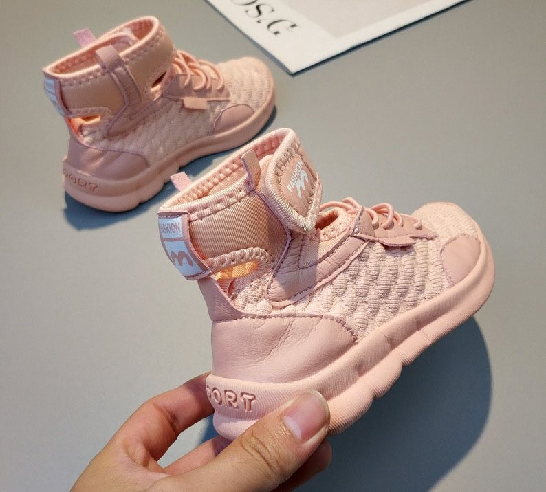 High Top Sneakers With Ankle Closure For Kids - Image 4
