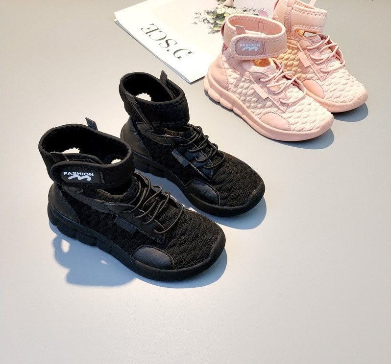 High Top Sneakers With Ankle Closure For Kids - Image 2
