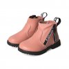 Casual Ankle Leather Boot with Side Zipper Casual Ankle Leather Boot with Side Zipper