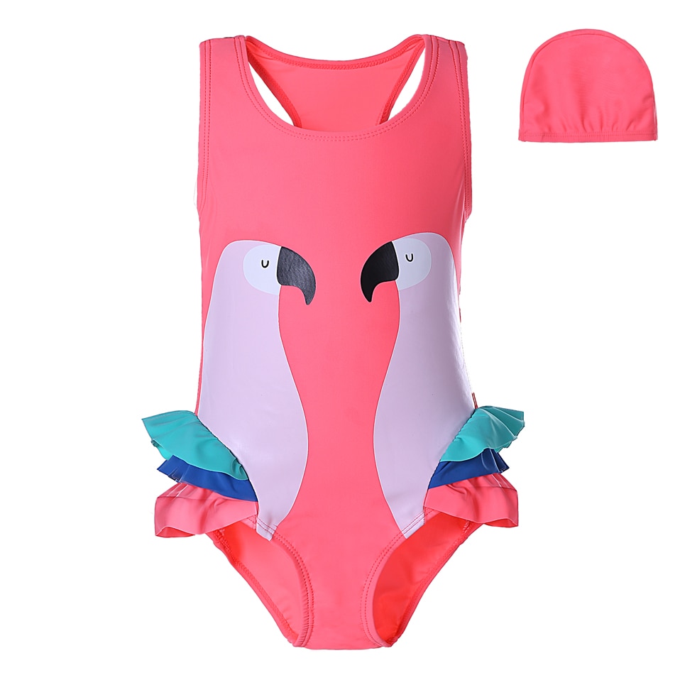 Girls Bathing Suits with Cap | Girls Swimsuits - Image 3