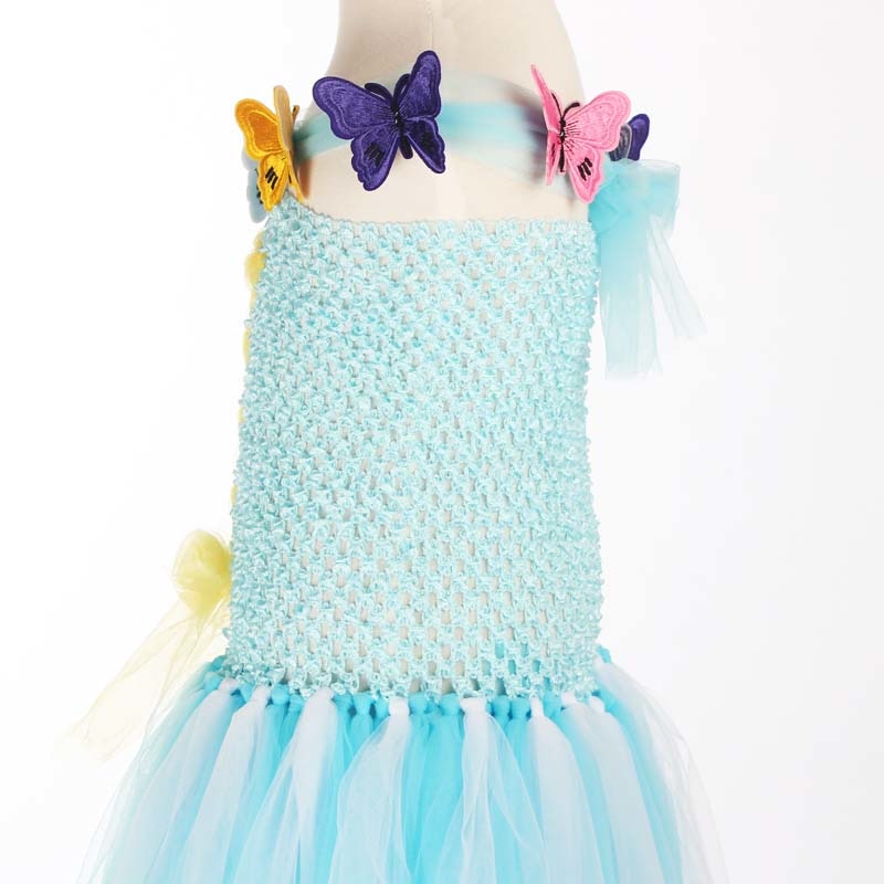 Princess Cinderella Tutu Dress - Light Blue - Image 6