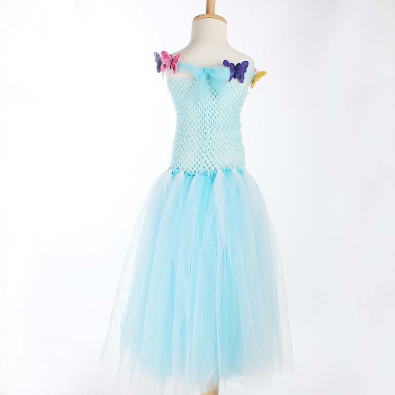 Princess Cinderella Tutu Dress - Light Blue - Image 3