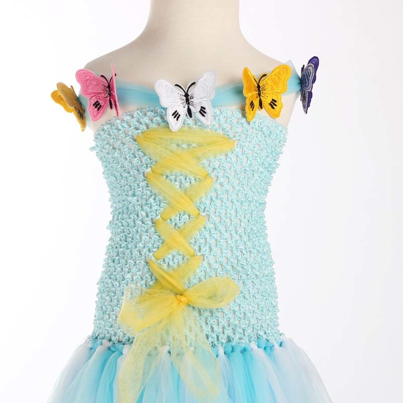 Princess Cinderella Tutu Dress - Light Blue - Image 5