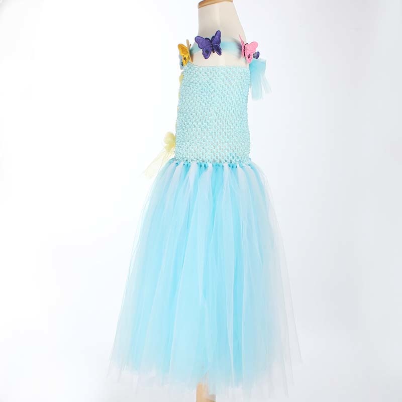 Princess Cinderella Tutu Dress - Light Blue - Image 4