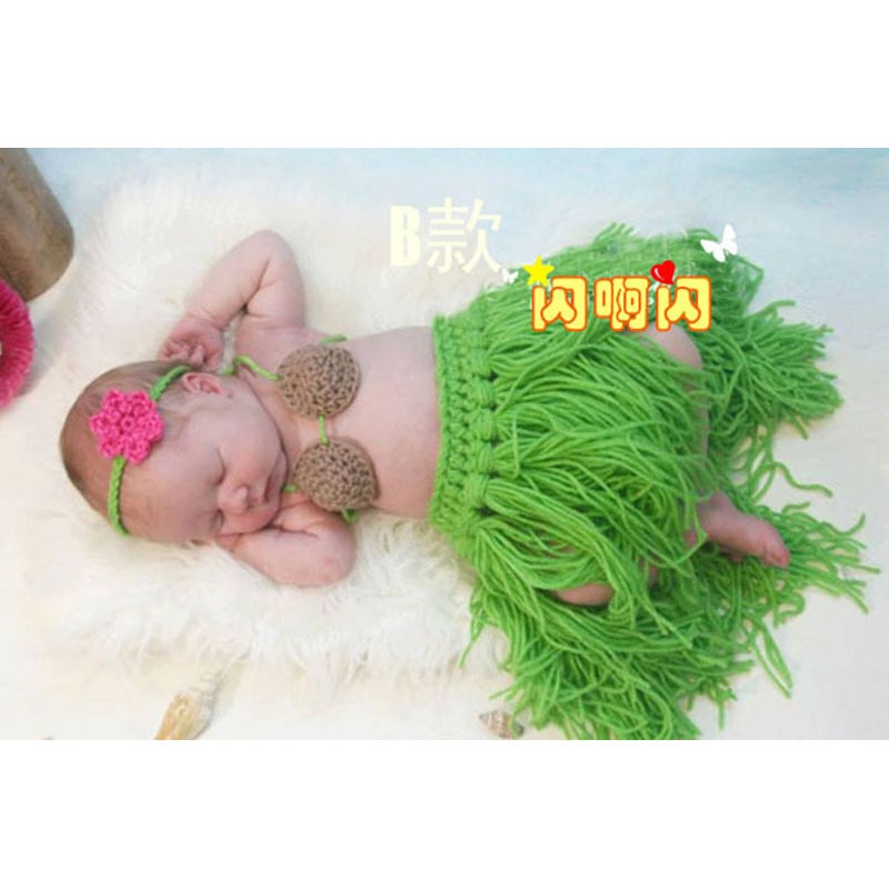 Handmade Crochet Hawaiian Skirt for Newborn Babies - Image 6