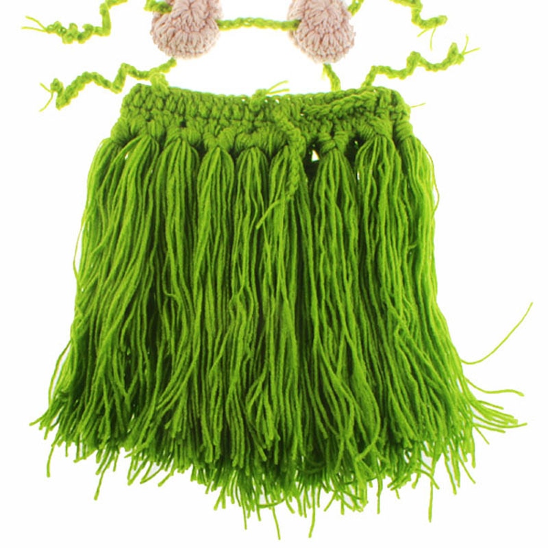 Handmade Crochet Hawaiian Skirt for Newborn Babies - Image 5