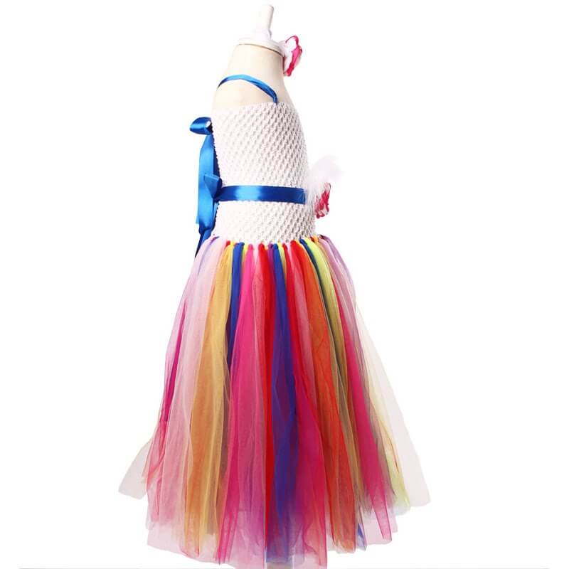 Tutu Dress | Little Pony Rainbow Theme Party Dress - Image 5