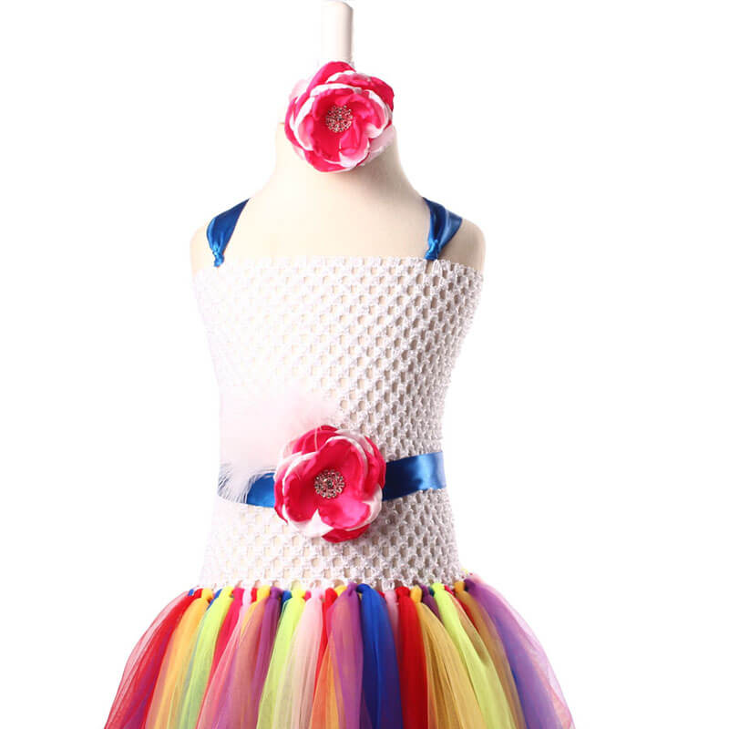 Tutu Dress | Little Pony Rainbow Theme Party Dress - Image 4