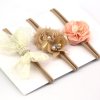 3-Pack Newborn Flower Headbands For Girls