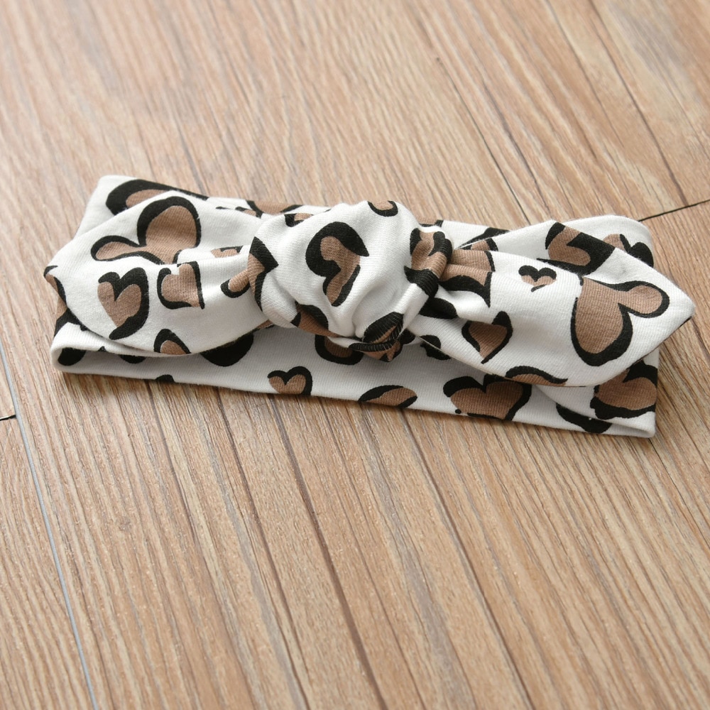 Baby Girl's Leopard Print Romper and Headband Set Baby Girl's Leopard Print Romper and Headband Set