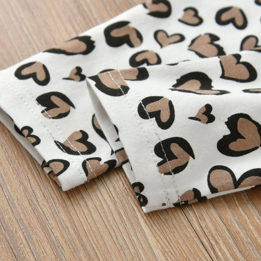 Baby Girl's Leopard Print Romper and Headband Set Baby Girl's Leopard Print Romper and Headband Set