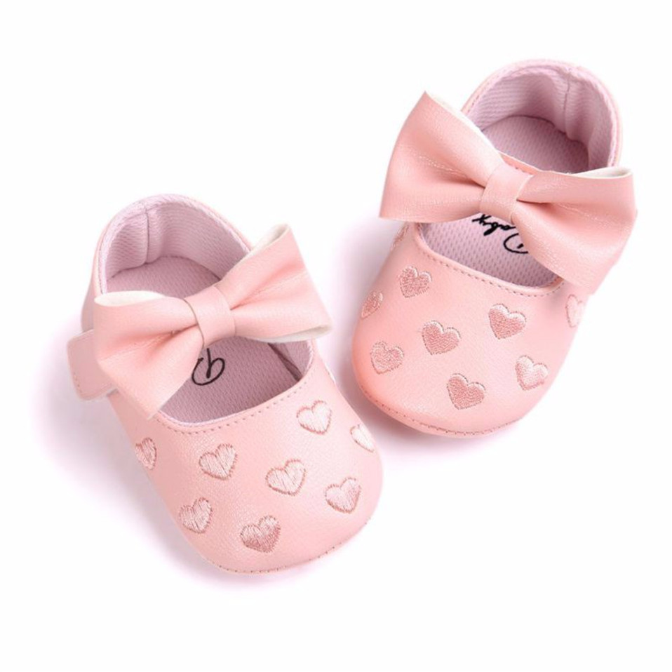 Baby Girl's Hearts Patterned Summer Shoes