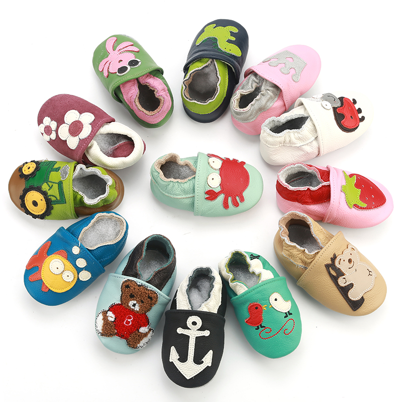 Skid-Proof Baby's Soft Genuine Leather Shoes