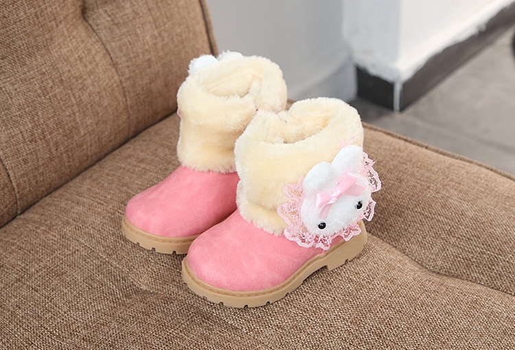 Girl's Kawaii Plush Winter Boots