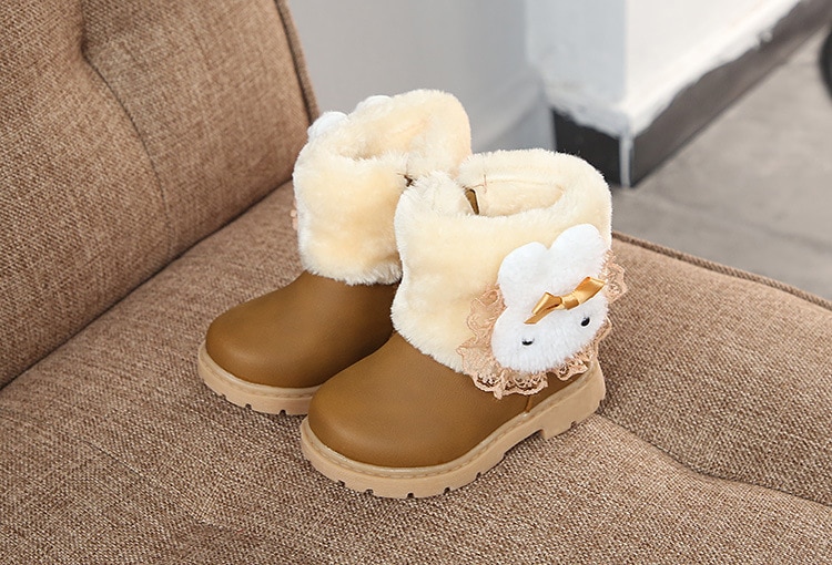 Girl's Kawaii Plush Winter Boots