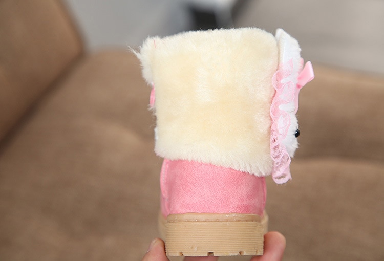 Girl's Kawaii Plush Winter Boots