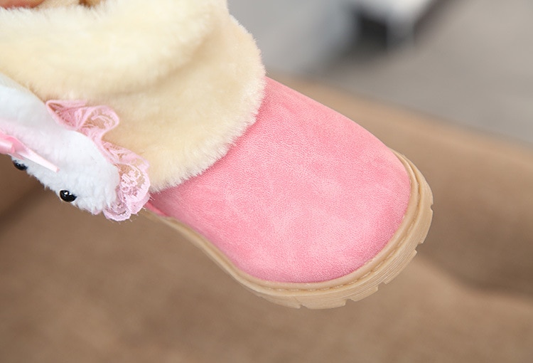 Girl's Kawaii Plush Winter Boots