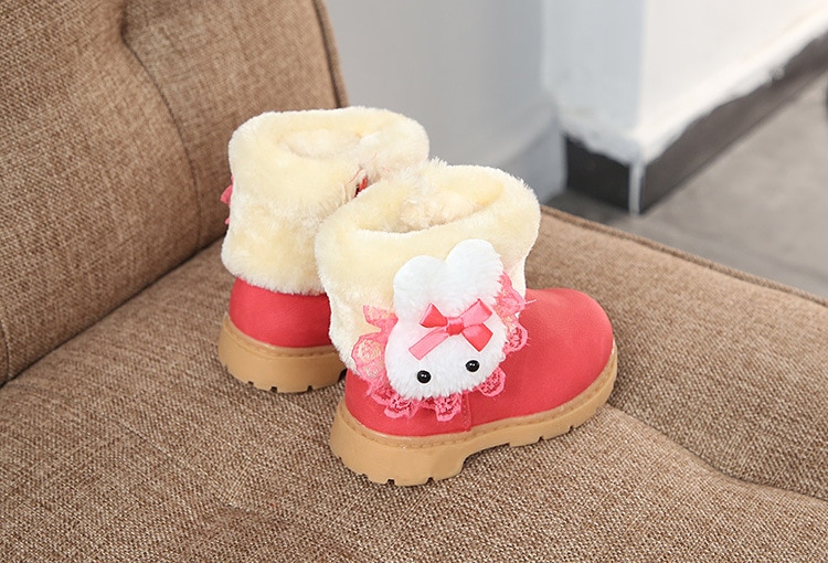 Girl's Kawaii Plush Winter Boots
