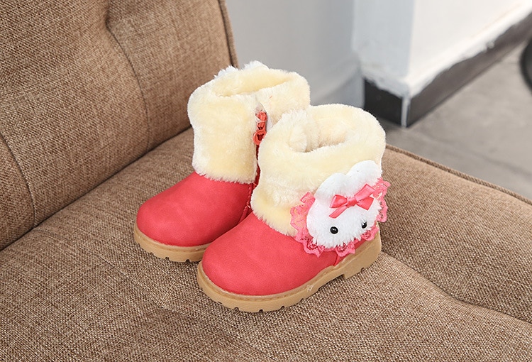 Girl's Kawaii Plush Winter Boots