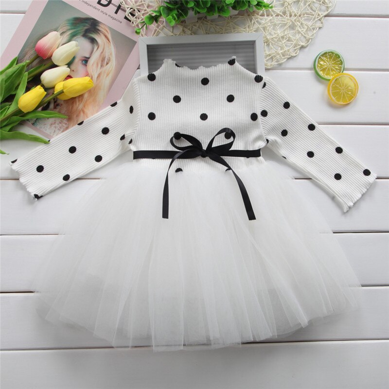 Knitted Long Sleeve Baby Girl's Dress Knitted Long Sleeve Baby Girl's Dress