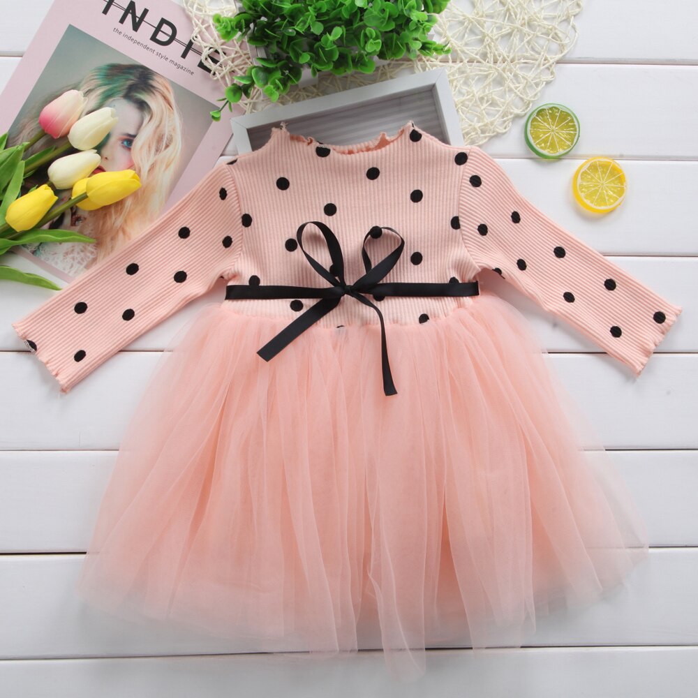 Knitted Long Sleeve Baby Girl's Dress Knitted Long Sleeve Baby Girl's Dress