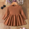 Knitted Long Sleeve Baby Girl's Dress Knitted Long Sleeve Baby Girl's Dress